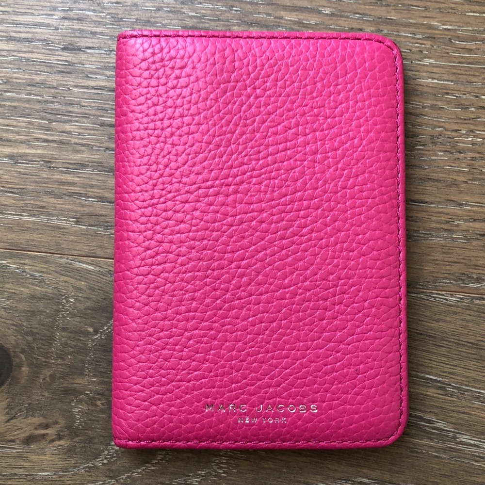 Marc Jacobs Pink Leather Passport Case